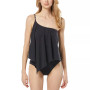 Women's Chain-Trim One-Shoulder Tankini Top