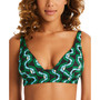 Women's Geo Wave V-Neck Bikini Top