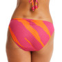 Women's Bias Stripe Tunnel Side-Tie Hipster Bikini Bottoms