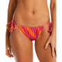 Women's Bias Stripe Tunnel Side-Tie Hipster Bikini Bottoms
