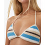 Women's Crochet Triangle Halter Bikini Top