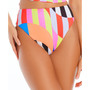 Women's Beach Stripe High-Rise Bikini Bottoms