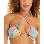 Women's Summer Palms Tunnel-Front Bandeau Bikini Top