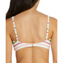 Women's Striped Zip-Front Bikini Top