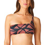 Abstract Animal One Shoulder Bikini Top