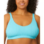 Trendy Plus Size Popcorn Ribbed Bralette Bikini Top, Created for Macy's