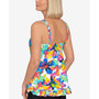 Women's Printed High-Low Tankini Top, Created For Macy's