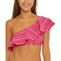 Women's Marai Ruffle-Trim One-Shoulder Bikini Top