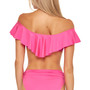 Women's Monaco Ruffled Bandeau Bikini Top