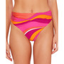 Women's Vivid Vista Printed Shirred V-Side High-Waist Bikini Bottoms, Created for Macy's
