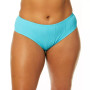 Trendy Plus Size Popcorn Ribbed Mid-Rise Bikini Bottoms, Created for Macy's