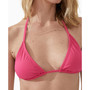 Women's Solid Slider Triangle Bikini Top