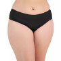 Plus Size Color Code Side-Shirred Hipster Bikini Bottoms