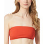 Women's Ribbed Bandeau Bikini Top