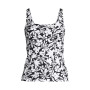Women's DDD-Cup Chlorine Resistant Square Neck Underwire Tankini Swimsuit Top Adjustable Straps