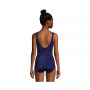 Women's Mastectomy Scoop Neck Soft Cup Tugless Sporty One Piece Swimsuit