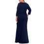 Plus Size Side-Ruffle Ruched Gown