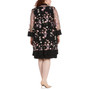 Plus Size 2-Pc. Embroidered Jacket & Necklace Dress Set