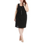 Plus Size 2-Pc. Embroidered Jacket & Necklace Dress Set