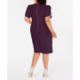 Plus Size Puff-Sleeve Sheath Dress