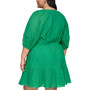 Plus Size Eyelet Fit & Flare Dress