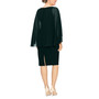 Plus Size Chiffon-Cape Sheath Dress
