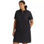 Women's Plus Size Short-Sleeve Denim Cotton Shift Dress