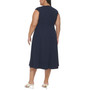 Plus Size Sleeveless A-Line Midi Dress