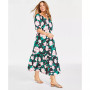 Plus Size Elbow-Sleeve Tiered Maxi Dress, Created for Macy's