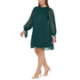 Plus Size Tie-Sleeve Shift Dress
