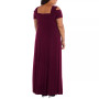 Plus Size Rhinestone-Detail Gown