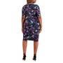 Plus Size Faux-Wrap Sheath Dress