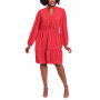 Plus Size Smocked Tiered Fit & Flare Dress