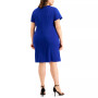 Plus Size Cross-Front Sheath Dress