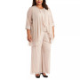 Plus Size 3-Pc. Jacket, Lace Top & Pants Set