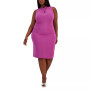 Trendy Plus Size Twisted Sheath Dress