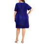 Plus Size V-Neck Short-Sleeve Tiered Dress