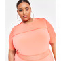 Trendy Plus Size Short-Sleeve Midi Mesh Dress