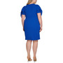 Plus Size Tie Sleeve Scuba Crepe Dress