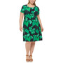 Plus Size Island Orchid Printed Shift Dress