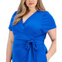 Plus Size Side-Tie Wrap Dress, Created for Macy's