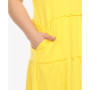Plus Size Scoop Neck Tiered Midi Dress