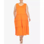 Plus Size Scoop Neck Tiered Midi Dress