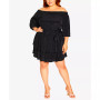 Plus Size Cute Frills Dress