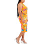 Plus Size Printed Faux-Wrap Sleeveless Dress