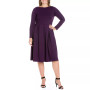 Women's Plus Size Fit and Flare Midi Dress