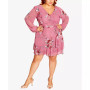 Trendy Plus Size Lauren Fit and Flare Mini Dress
