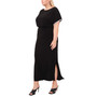 Plus Size Embellished-Trim Blouson Gown