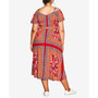 Plus Size Zoey Cold Shoulder Maxi Dress