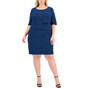 Plus Size Zigzag Sheath Dress